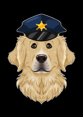 Police Golden Retriever