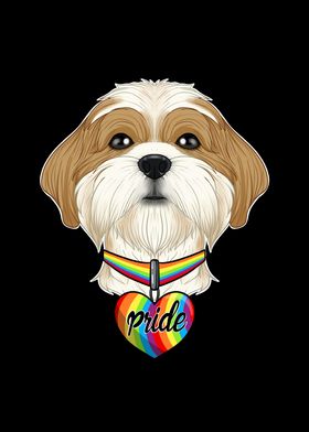 Shih Tzu LGBTQ Flag I Gay