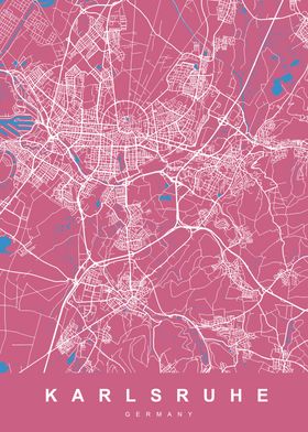 KARLSRUHE Map GERMANY