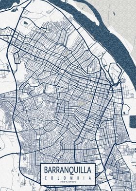 Barranquilla Map Coastal