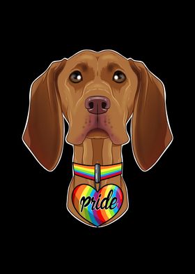 Vizsla LGBTQ Flag I Gay