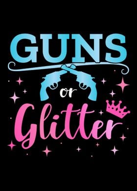 Gender reveal guns or glit