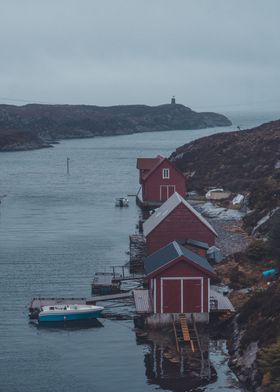 Rainy Norwegian Bay