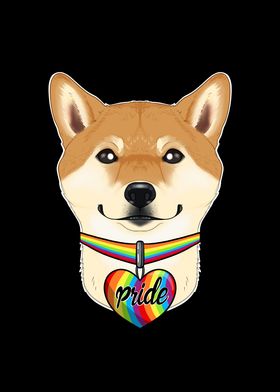 Shiba Inu LGBTQ Flag I Gay