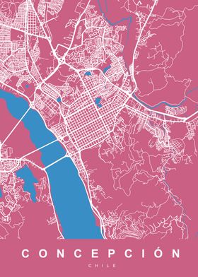 CONCEPCION Map CHILE