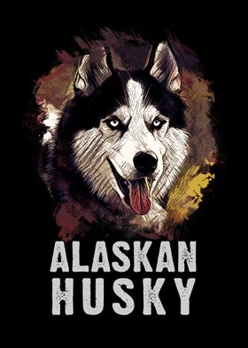 Alaskan Husky Dog