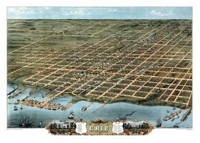 Erie city map