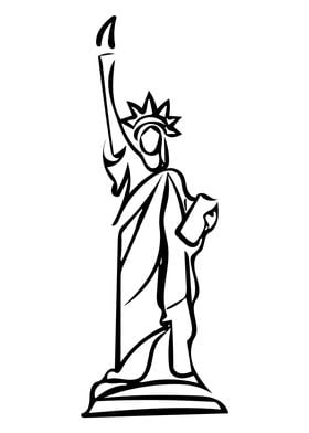 New York Line Art Minimal