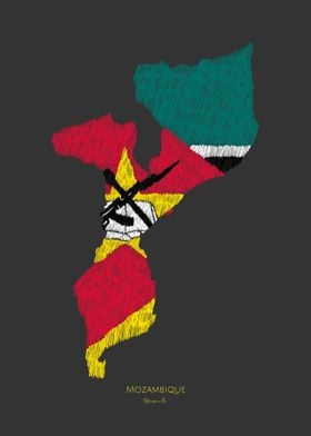 Mozambique Line Art