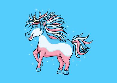 Trans Pride Unicorn