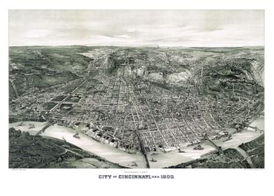 Map of Cincinnati Ohio