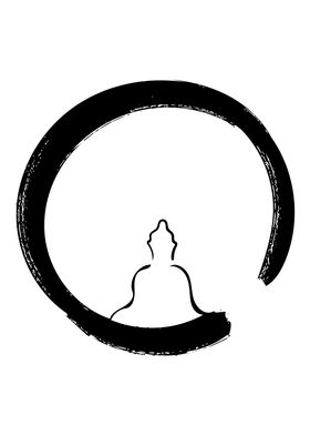 Buddha Line Art Minimal