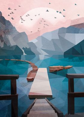 Low poly landscape