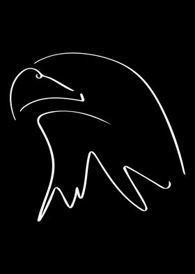 Eagle Line Art Minimal