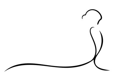 Yoga Line Art Minimal