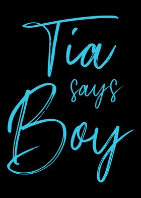 Gender reveal tia says boy