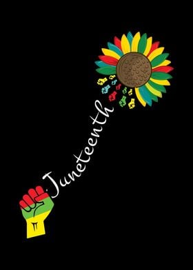 Proud Sunflower Fist Black