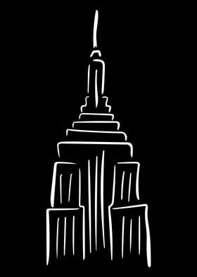 New York Line Art Minimal