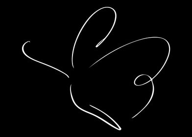 Butterfly Line Art Minimal