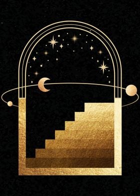 Golden Stairs to the Space