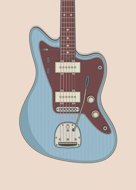 Ice Blue JM Guitar