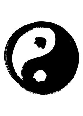 Yin Yang Line Art Minimal