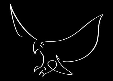 Eagle Line Art Minimal