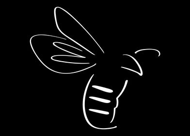 Bee Line Art Minimal