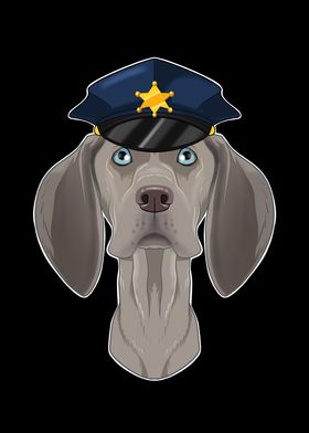 Police Weimaraner Canine