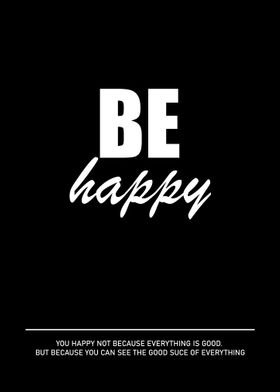 Poster Be Happy