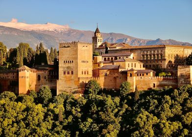 Alhambra of Granada Spain