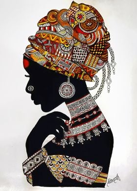 Africa Woman Art