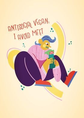 Funny Vegan Pop Art