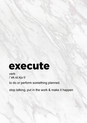 execute definition