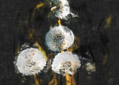 Dandelions in the dark art