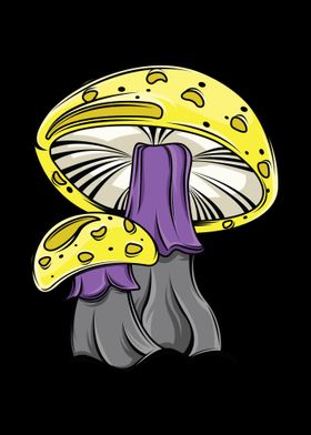 Nonbinary Pride Mushroom