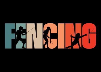 Retro Vintage Fencing