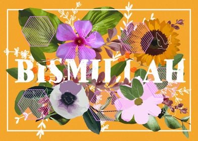 Bismillah floral