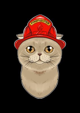 Firefighter Scottish Fold