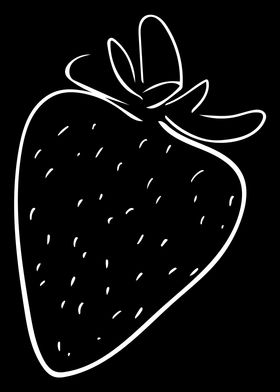 Strawberry Line Art