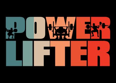 Retro Powerlifting Vintage