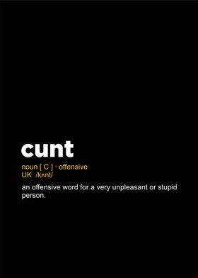 cunt defintion