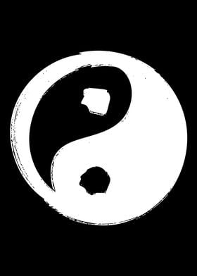 Yin Yang Line Art Minimal