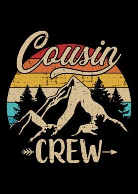 Retro cousin crew camping 