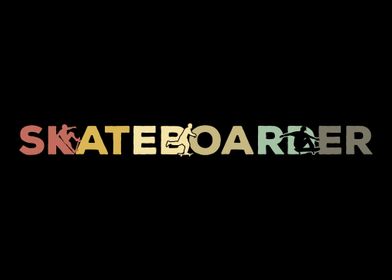 Retro Skateboard Vintage
