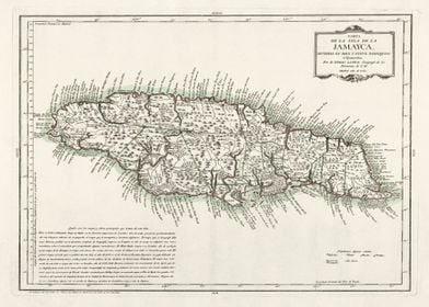 Jamayca island map