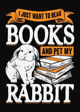 Rabbit Pet Reading Lover