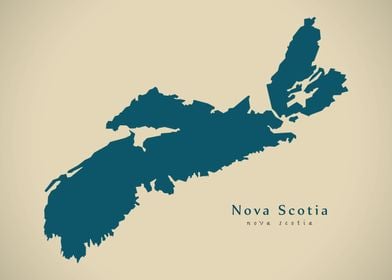 Nova Scotia province map