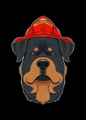 Firefighter Rottweiler