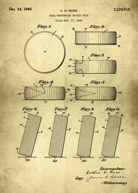 Hockey Puck Sport Patent